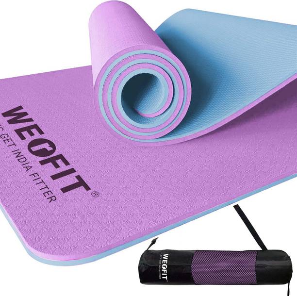 WErFIT Standard TPE Yoga Mat with Carry Bag for Home Gy...