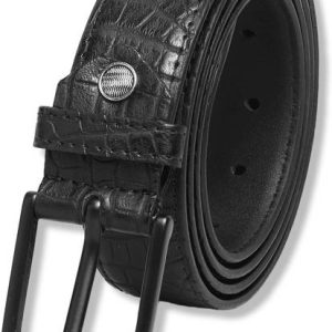 ZORO Men Casual, Evening, Formal, Party Black Texas Leatheri...
