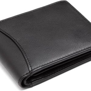 GH Men Formal, Travel Black Genuine Leather RFID Wallet