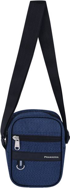 Pramadda Pure Luxury Blue Men Sling Bag ITALIA Small