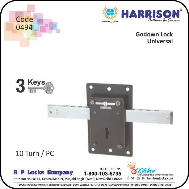 HARRISON Stainless Steel, Iron Polished Smart Lock