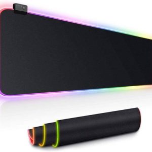 SOKT Large Extended RGB Gaming Mouse LED Gaming Desk Ke...