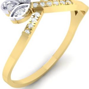Diamtrendz Jewels Crown 18kt Diamond Yellow Gold ring