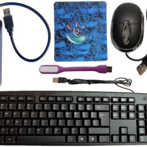 ANJO Wired USB Keyboard-Wired LED Mouse-Non Slip Mouse ...