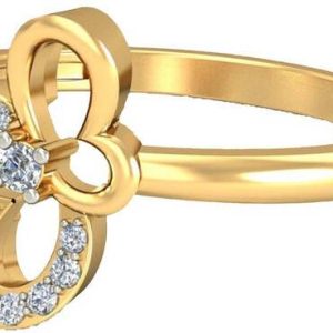 avsar AVR452 14kt Cubic Zirconia Yellow Gold ring