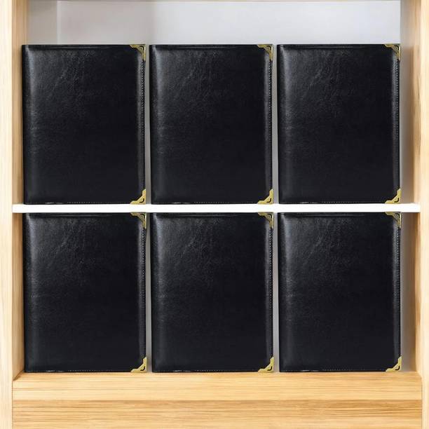futureX PU Leather Menu Folder with 6 Leafs File Folder...