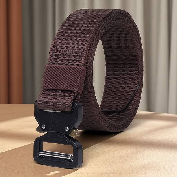KILLER Men Casual Brown Nylon Belt