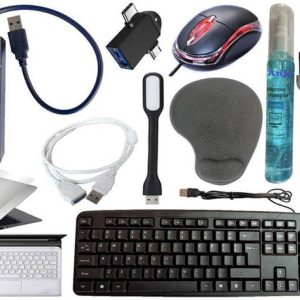 ANJO Wired Keyboard & Mouse-Wrist Pad-Hub 3.0-3in1 Clea...