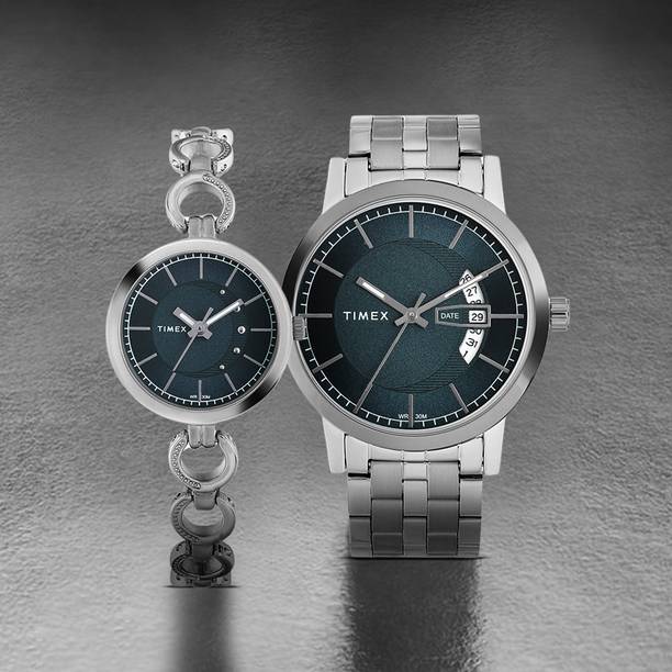 TIMEX Blue Dial Watch Gift Set Analog Watch - For Men & Wome...