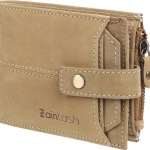 Zaintash Men Formal, Trendy, Casual, Travel Green Genuine Leathe...