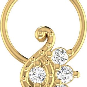 avsar Layana 18kt Diamond Yellow Gold Nose Wire