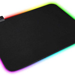 LipiWorld RGB Gaming Mouse Pad, 14 LED Mode Non-Slip Ru...