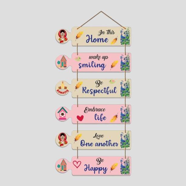 Fabaura Positive Quote Wooden Designer Wall Hanging for...