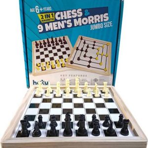 AS TRADERS Wooden Plus Magnetic Standard Chess Board Ga...