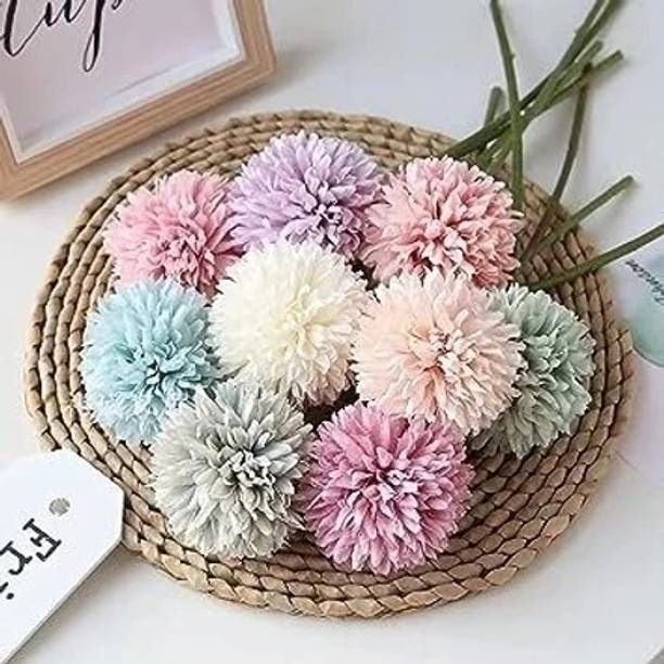 Satyam Kraft 5 Pcs Artificial Chrysanthemum Ball Hydran...