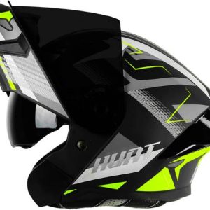 Steelbird SBA-20 Hunt ISI Certified Flip-Up Graphic Hel...