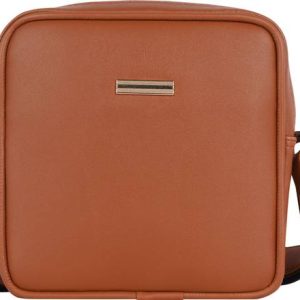 Pramadda Pure Luxury Tan Men Sling Bag Stylish Cube Sling Bag For Men Crossb...