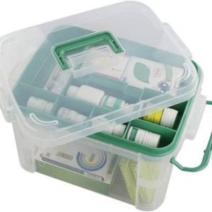 VDNSI Plastic Transparent Emergency Medicine Pill Cosme...