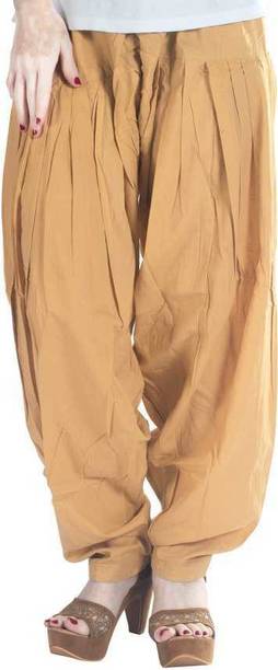 NEZUP Pure Cotton Solid Women ["Beige"] Salwar