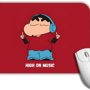 GROOFIEZ Shinchan High On Music Printed Mousepad Non Sl...