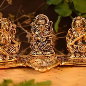CraftVatika Craftvatika Lakshmi Ganesh Diya For Puja Di...