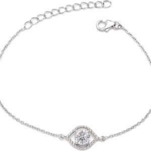 Femme Jam 925 Sterling Silver Zirconia Crystals Minimal...