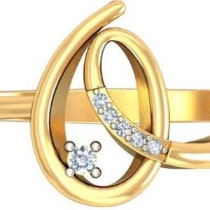 avsar AVR447 18kt Diamond Yellow Gold ring