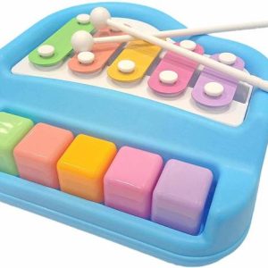 J K INTERNATIONAL 2 in 1 Xylophone and Piano Toy