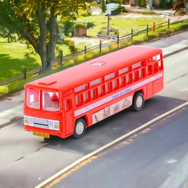 SARASI City Bus For Kids, Durable Quality, Pull Back Ac...