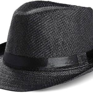 Adorazone Baby Boy's & Girl's Straw Fedora Short Brim H...