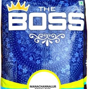 The Boss Manachannalur Ponni Rice (Full Grain, Boiled)