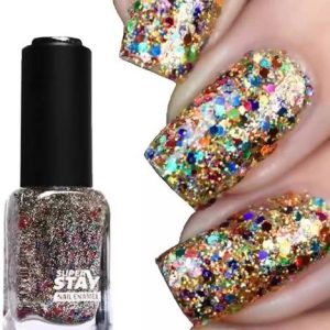 GABBU Best Glossy finish Nail Polish Super Shiny RAINBO...