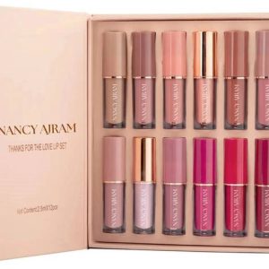 NANCY AJRAM X 12 Color Book Lip Gloss Set Liquid Lipsti...
