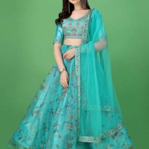 Trivety Printed Semi Stitched Lehenga Choli