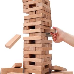 AL ATASH 54Pcs Wooden Building Blocks Puzzle with 4pcs ...