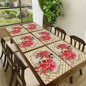 REVEXO Rectangular Pack of 6 Table Placemat