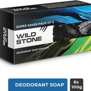 Wild Stone Soap Combo for Men - Icy Fresh, Charcoal Clean