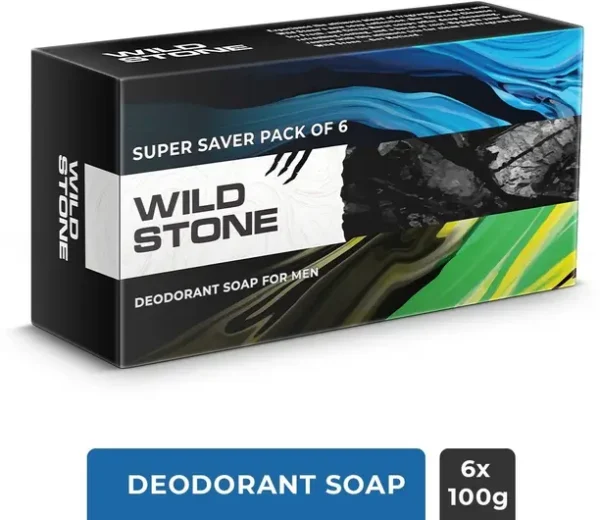 Wild Stone Soap Combo for Men - Icy Fresh, Charcoal Clean