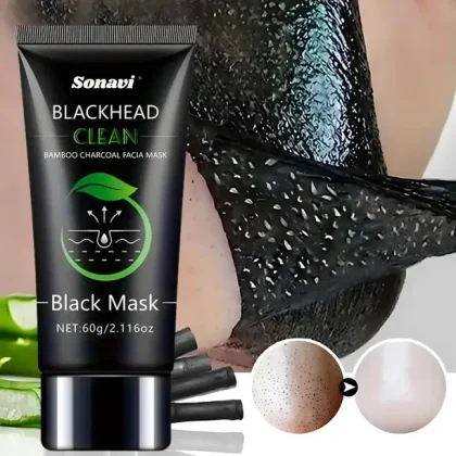 Sonavi Charcoal Peel-Off Mask for Smooth, Blemish-Free