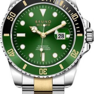 Bruno Milano Analog Watch - For Men Luxury Stainless Steel Mens Spo...