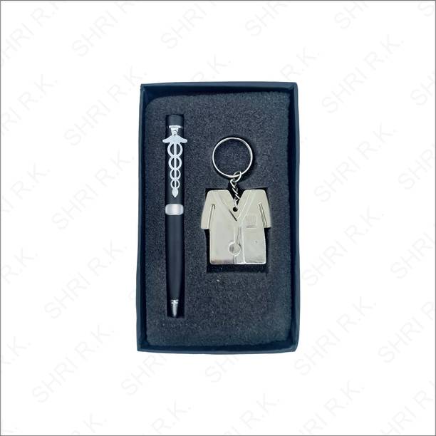 Shri R K Doctor Symbol Keychain & Pen Gift Set
