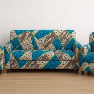 igi Polyester Abstract 3+1+1 Seater Sofa Cover