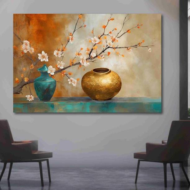 saf SAF Unframed Rolled Art Print Abstract Flower Canva...