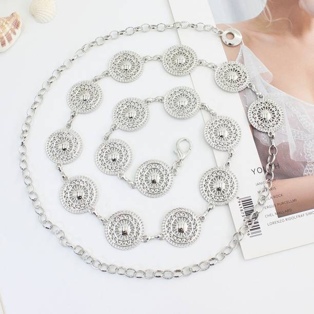SYGA Women Silver Metal Belt