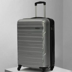YAYAVAR Medium Check-in Suitcase (66 cm) 4 Wheels - DUAL - Silv...
