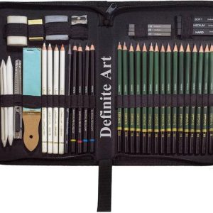 Definite 42 Pieces Sketching Art Kit for Drawing Shadin...