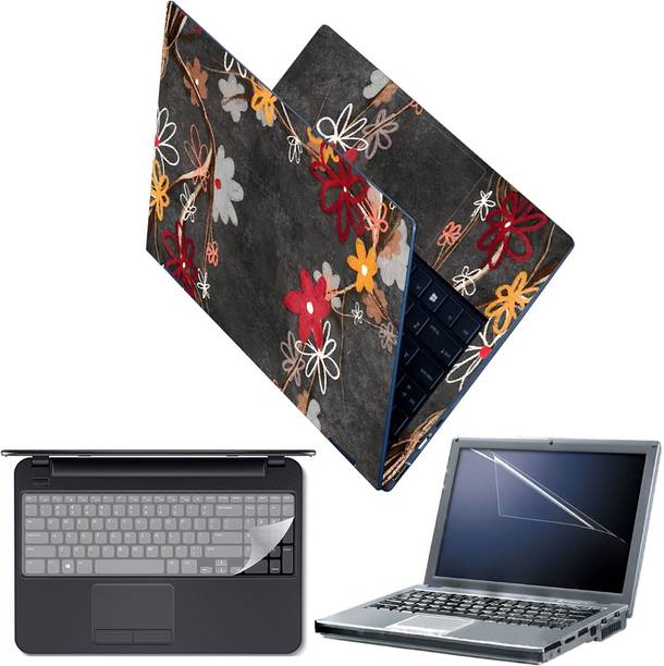 Techfit Full Body Laptop Skin with Screen Guard and Key...