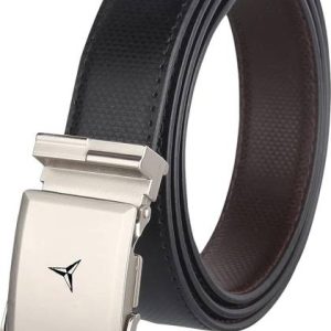 USL Men Casual Black Texas Leatherite Belt