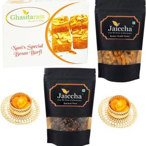 Ghasitaram Gifts Nani's Special Besan Barfi, Butter Cha...