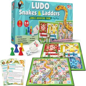 Little Berry Ludo & Snakes Ladders Board Set for Kids- ...
